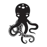 Octopus logo. Isolated octopus on white background vector