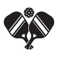 Pickleball vector And Pickleball Paddles Sign Symbol Icon Vector Illustration pickleball logo vector