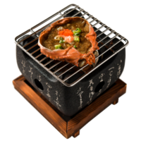 Kani Miso grilled crab png