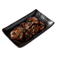 Grilled Sliced Beef Tongue png