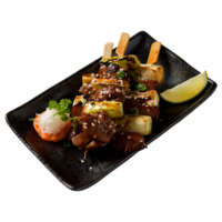 carne espetos japonês estilo png