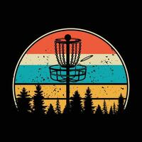 Disc Golf T-shirt vector, Disc Golf Designs, Disc golf Trendy T shirt, Retro t shirt designs, Discs Funny Retro Vintage Disc Golf T-shirt Design,  Typography T-shirt Design, vector