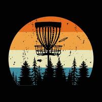 Disc Golf T-shirt vector, Disc Golf Designs, Disc golf Trendy T shirt, Retro t shirt designs, Discs Funny Retro Vintage Disc Golf T-shirt Design,  Typography T-shirt Design, vector