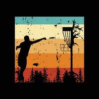 Disc Golf T-shirt vector, Disc Golf Designs, Disc golf Trendy T shirt, Retro t shirt designs, Discs Funny Retro Vintage Disc Golf T-shirt Design,  Typography T-shirt Design, vector