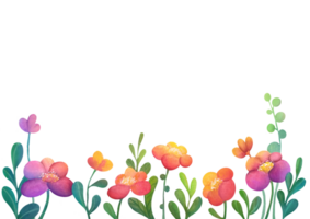 aquarelle branché minimaliste floral ensemble avec fleurs, vert feuille feuilles branches. collection de Facile mignonne les plantes sur transparent Contexte. pour mariage invitation, enregistrer le date, remercier vous carte png