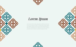 Colorful abstract decorative background. Simple geometric mosaic with colorful ornamental details. vector