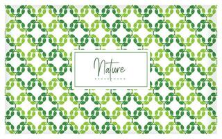 Green leaf pattern. Vector leaf with free space for text. Green leaf pattern conceptual vector illustration. Environment, and nature concept mandala design.