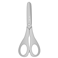 grey scissors design png