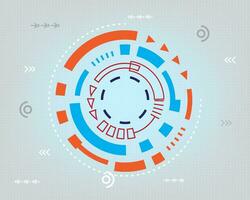 digital de alta tecnología vector y ilustración resumen antecedentes