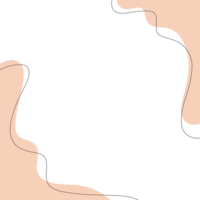 Abstract blob border frame png