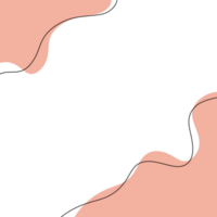 Abstract blob border frame png