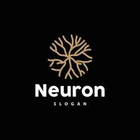 Neuron Logo, Neuron Nerve or Seaweed Vector Abstract Molecule Design, Template Illustration