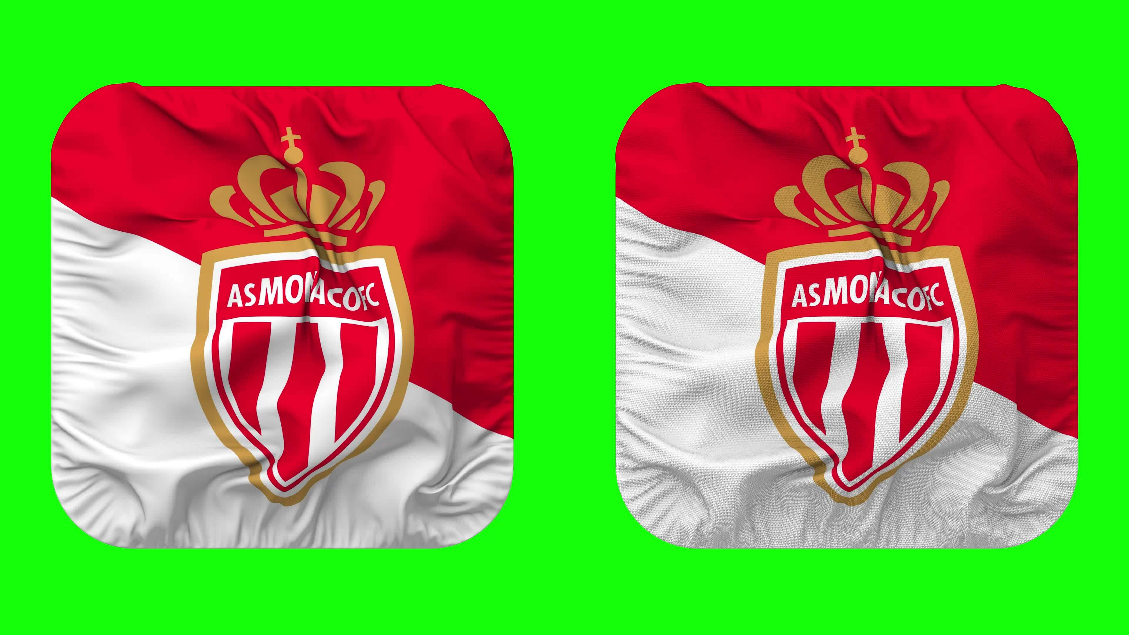 Association Sportive de Monaco Football Club SA Flag in Round Shape🥢