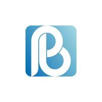 Creative latter B logo, blue, simple, clean, initial logo, vector