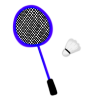 badminton raquete e bola png