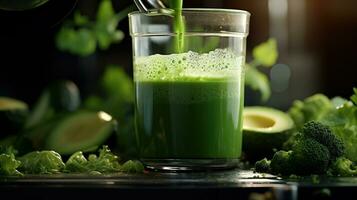 Refreshing Fresh Vegetable Smoothie photo