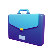 3d rendering of briefcase with transparent background png