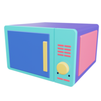 3D Microwave Object with Transparent Background png