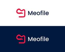 Unique modern letter m logo design vector template
