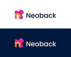 Letter NB modern logo design template vector