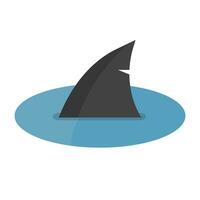 Sharks lurking in the water. Shark dorsal fin. Vector. vector