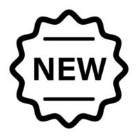 Simple NEW label icon. Latest information. Vector. vector