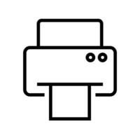 Simple printer icon. Printing and copying. Vector. vector