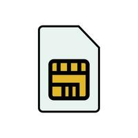 Modern SIM card icon. Vector. vector