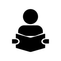 A person reading a book. Read. Vector. vector