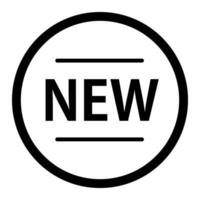 Round NEW icon. Latest news and new product. Vector. vector