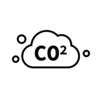 CO2 emission icon. Carbon dioxide. Vector. vector