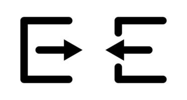 Login and logout icon set. Sign in and sign out. Vector. vector