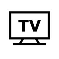 sencillo televisión icono. televisor. vector. vector