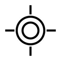 Sight and reticle icon. Target. Vector. vector