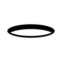 Simple hole silhouette icon. Pitfall icon. Vector. vector