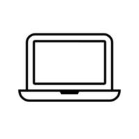 Simple laptop icon. Personal computer. Vector. vector