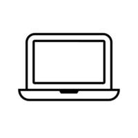 Simple laptop icon. Personal computer. Vector. vector