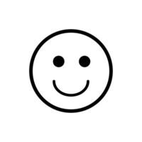Smile face icon vector