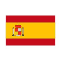 Simple Spanish flag icon. Spain flag icon. Vector. vector