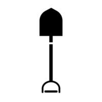 Simple shovel silhouette icon. Mining icon. Vector. vector