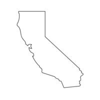 Simple California map icon. Vector. vector