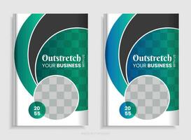 Annual report brochure design template vector, Leaflet presentation, book cover, and layout vector