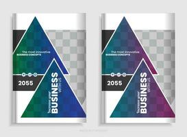 Annual report brochure design template vector, Leaflet presentation, book cover, and layout vector