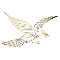 gyllene logotyp Örn png