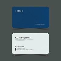 Modern creative business card templae and name card,horizontal simple clean and stylish business card template vector design with mockup and background