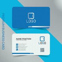 Modern creative business card templae and name card,horizontal simple clean and stylish business card template vector design with mockup and background