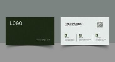 Unique shape modern business card design.Modern Creative and Clean Business Card Template with dark color vector