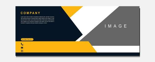 Business Webinar Template Design Classy Horizontal Banner for Effective Promotion vector