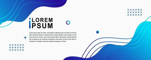 Vibrant Banner Templates Gradient Colors and Fluid Shapes vector