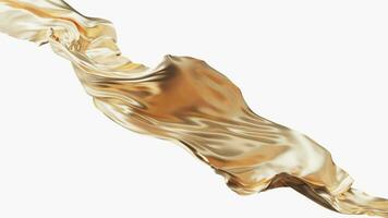 Flowing wave cloth, 3d rendering. video